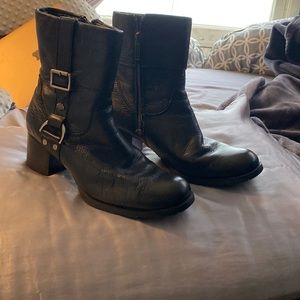 Harley-Davidson black leather boots size 9